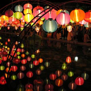 Lanterns wallpaper