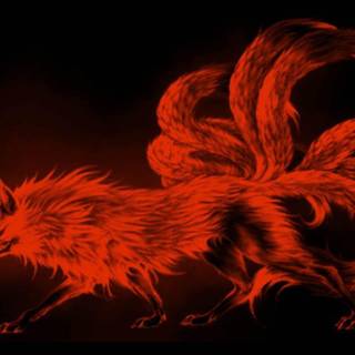 Nine-tailed fox wallpaper
