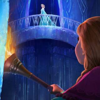 Elsa and Anna wallpaper