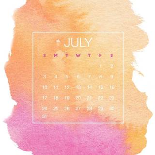 July 2017 Calendar wallpaper