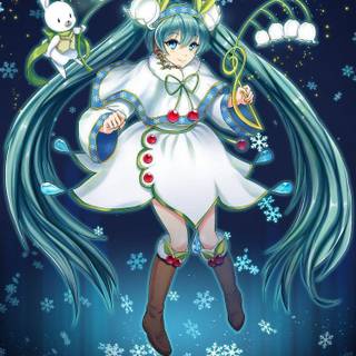 Snow Miku wallpaper