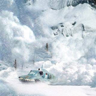 Avalanche nature wallpaper