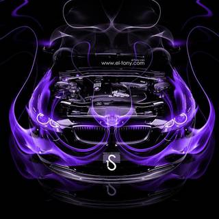 Car engine wallpaper