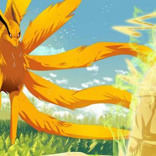 Naruto and Kurama wallpaper