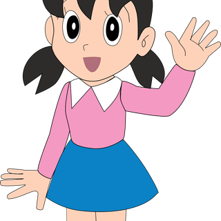 Nobita and Shizuka wallpaper