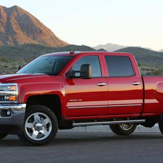 Red Chevy Silverado z71 wallpaper