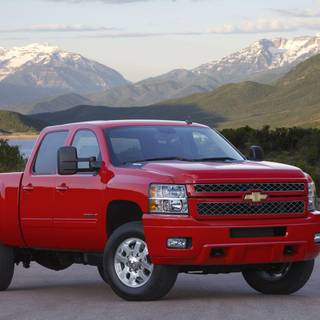 Red Chevy Silverado z71 wallpaper