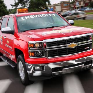 Red Chevy Silverado z71 wallpaper