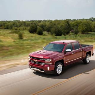 Red Chevy Silverado z71 wallpaper