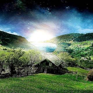 Natural 3D wallpaper