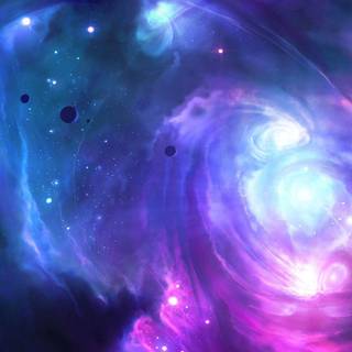 Blue galaxy wallpaper