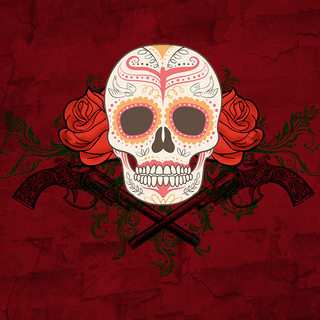 Mexican skull wallpaper