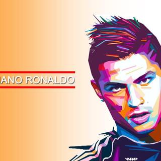 Cartoon Messi and Cristiano Ronaldo wallpaper