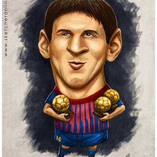 Cartoon Messi and Cristiano Ronaldo wallpaper