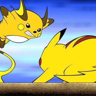 Pikachu and Raichu wallpaper