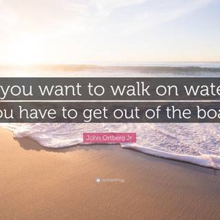 Walk on water wallpaper