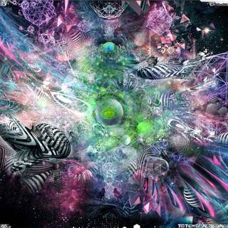 Psychedelic art HD wallpaper
