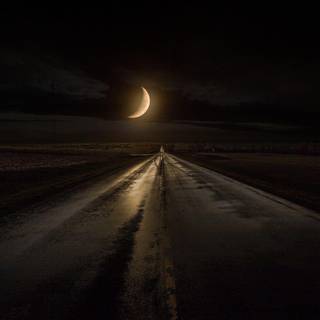 Dark road wallpaper