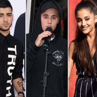 Justin Bieber and Ariana Grande wallpaper