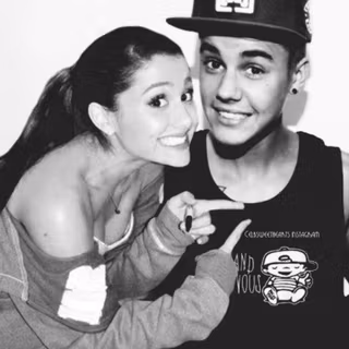 Justin Bieber and Ariana Grande wallpaper
