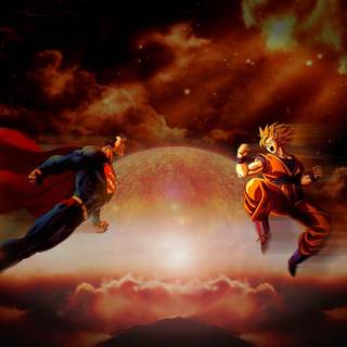 Goku Vs Superman wallpaper