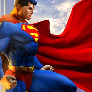 Superman cartoon wallpaper