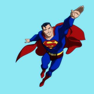 Superman cartoon wallpaper