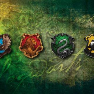 Harry Potter houses wallpaper