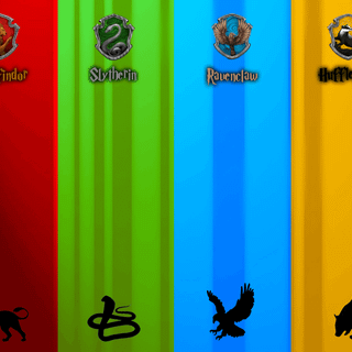 Harry Potter houses wallpaper