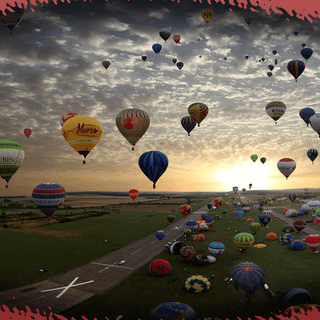 Air balloon wallpaper