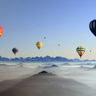 Hot air balloons wallpaper