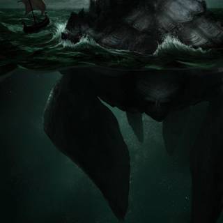 Sea monsters wallpaper