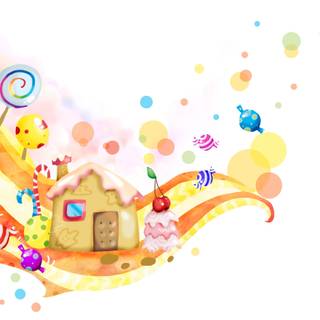 Candy lollipops wallpaper