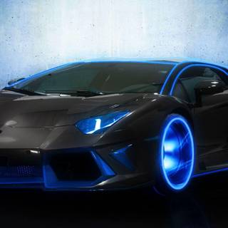 Blue cars wallpaper