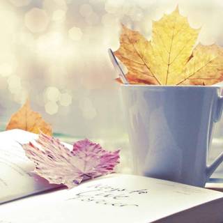 Books on caffeine wallpaper