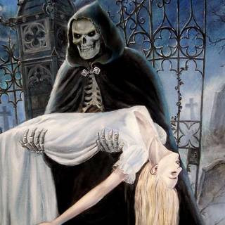 Halloween skeletons wallpaper