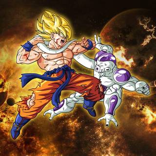 Goku fighting wallpaper