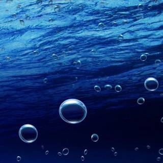 Ocean water droplets wallpaper