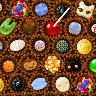 Halloween candy wallpaper
