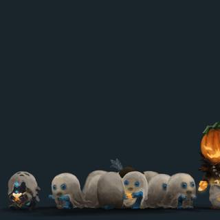Halloween candy wallpaper