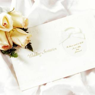 Wedding invitation wallpaper