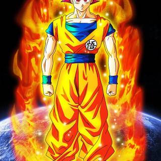 Goku SSG wallpaper