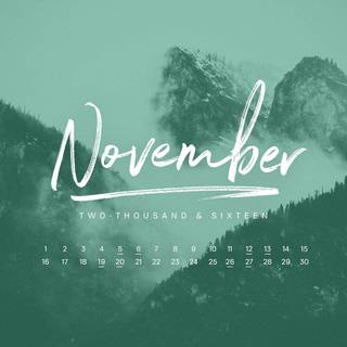 November 2017 Calendar wallpaper