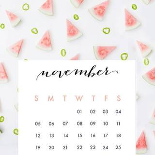 November 2017 Calendar wallpaper