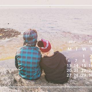 November 2017 Calendar wallpaper