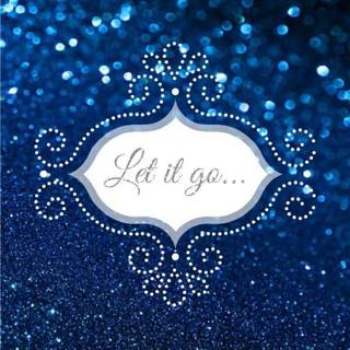 Blue glitter wallpaper