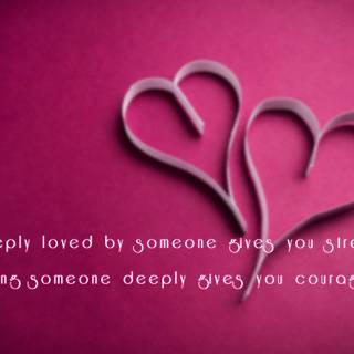 Pink love quotes wallpaper
