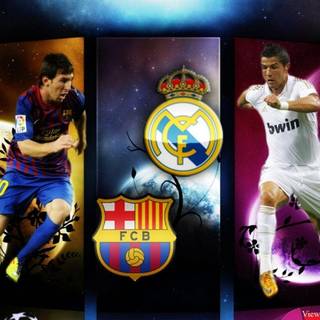 CR7 vs Messi wallpaper