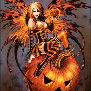 Thanksgiving fairy wallpaper