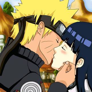Naruto kissing Hinata wallpaper